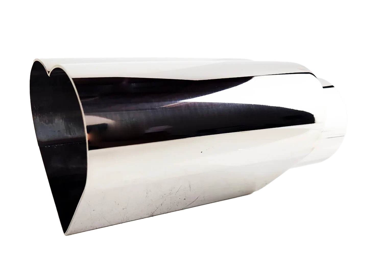 2.5_ ID_4_ OUT_9.5_ Heart Shape Exhaust Tip Polished Chrome NT-HEART-SCP